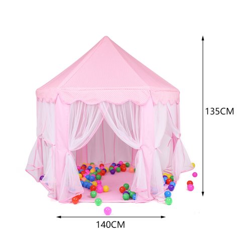 Living and Home Hexagonal Large Fairy Play House Indoor Tent for Kids
