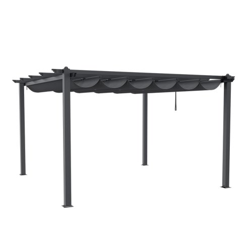 4x4M Aluminum Patio Pergola with Canopy