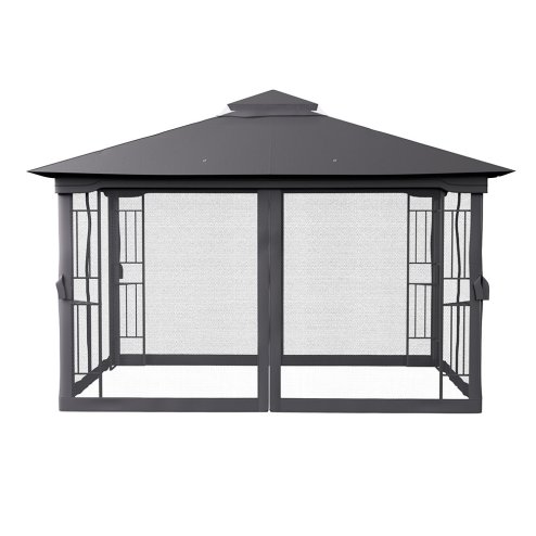 Outdoor Garden Gazebo Shade Canopy 395cm W x 295cm D x  280cm H
