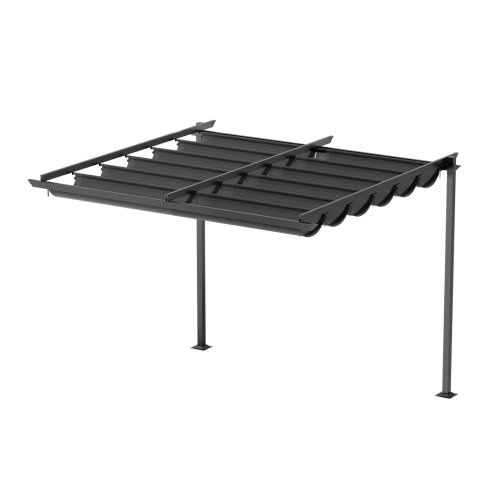 10 x 13FT Outdoor Lean To Pergola with Canopy
