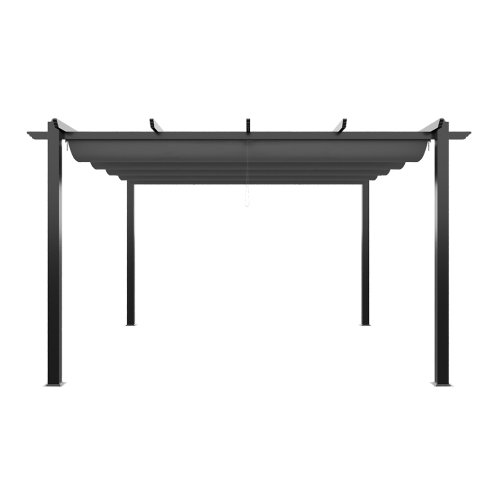 13x13ft Aluminium Pergola with Retractable Roof