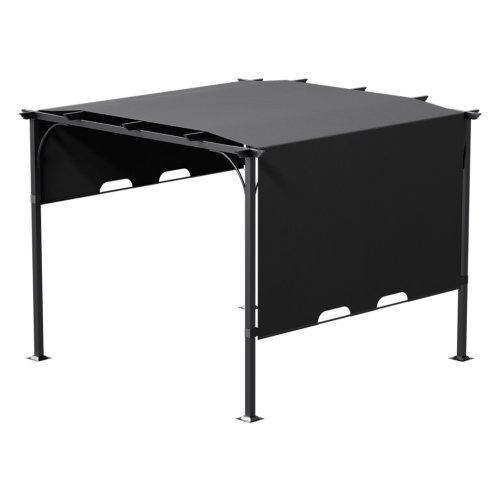 3x3m Outdoor Pergola with Adjustable Canopy