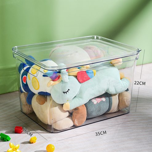 Living and Home 4Pcs Transparent Stackable Storage Box Set