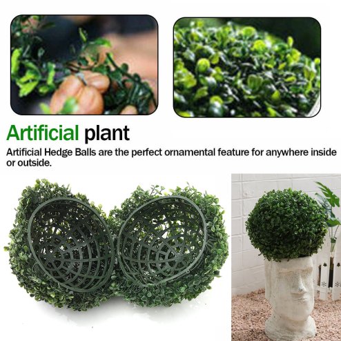 Living and Home 28cm Decorative Artificial Topiary Boxwood Ball