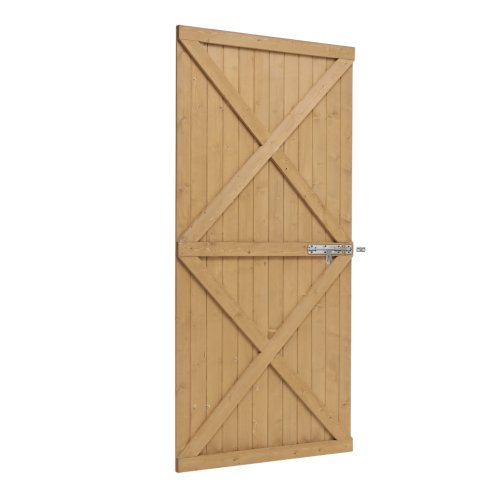 Living and Home 100cm W X 183cm H Garden Flat Top Pine Wood Gate Kit