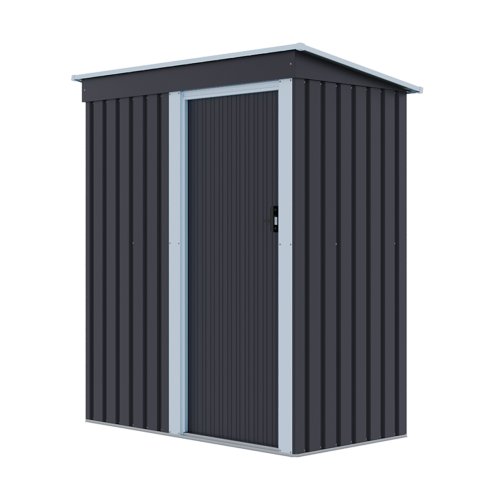 5.38 x 2.89FT Outdoor Metal Storage Shed with Lockable Door