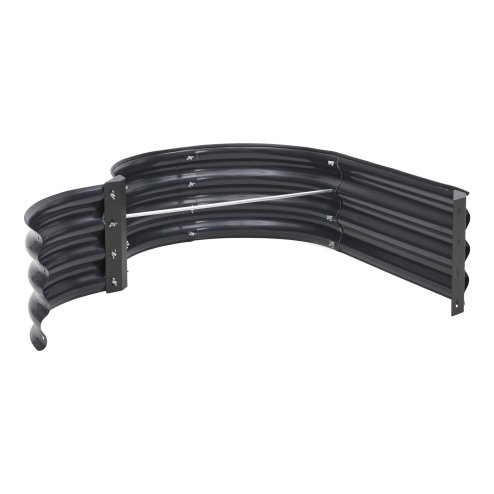 Galvanised Steel Raised Garden Bed, 108cm W x 93cm D x 28.5cm H
