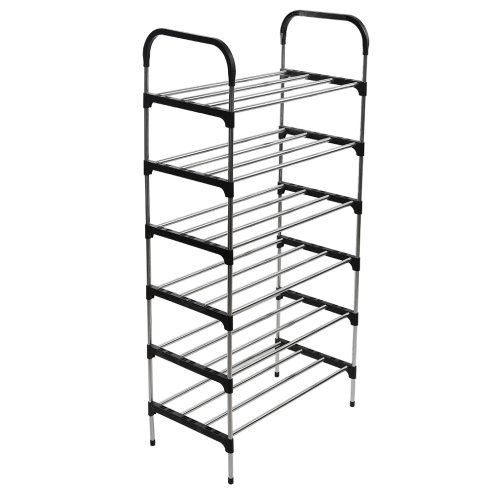 Living and Home 6-Tier Galvanised Steel Shoe Rack