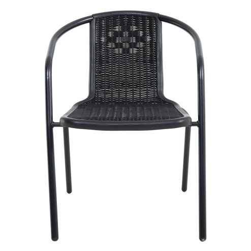 Living and Home Set of 6 PE Rattan Stacking Garden Chairs