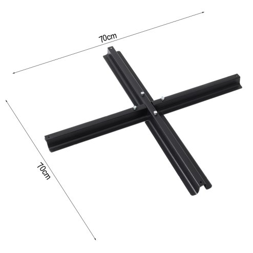Living and Home 3M Large Banana Cantilever Patio Parasol for Outdoor Sunshade and Rain with Cross Base