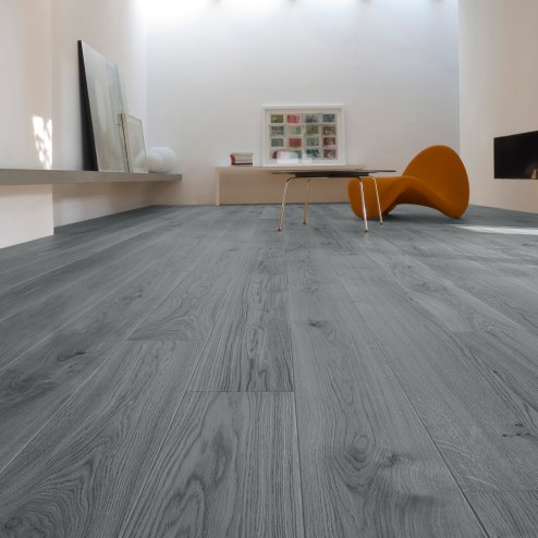 Living and Home 36pcs Rustic Style Self Adhesive Wood Plank PVC Flooring, Grey