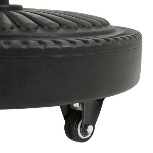 Living and Home 25KG Outdoor Concrete-Filled Patio Umbrella Base with Wheels