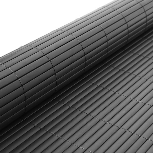 Living and Home 300x180cm PVC Garden Fence Privacy Screening Fence Protective Screen in Dark Grey