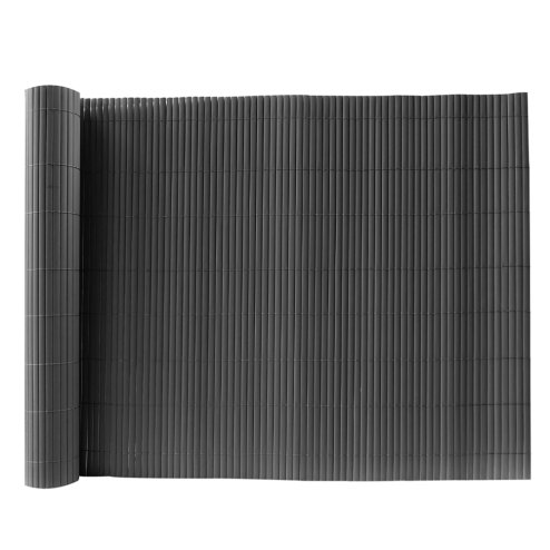 Living and Home 300x180cm PVC Garden Fence Privacy Screening Fence Protective Screen in Dark Grey