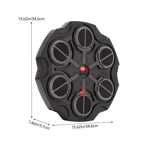 Living and Home 6-Target Music Boxing Machine with LED Light For Kids
