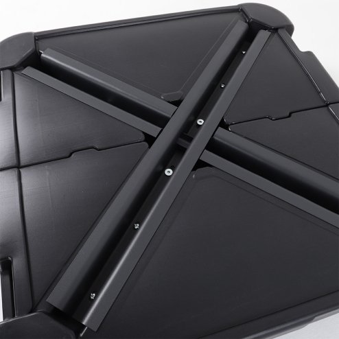 Living and Home 100L HDPE Square Plastic Outdoor Umbrella Stand Parasol Base