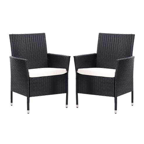 Living and Home Set of 4 Rattan Chairs Garden Furniture