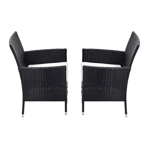 Living and Home Set of 4 Rattan Chairs Garden Furniture