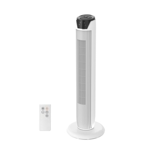 45W Tower Fan with Remote, 90° Oscillating 3-Speed & 3 Modes, 7H Timer, 92cm