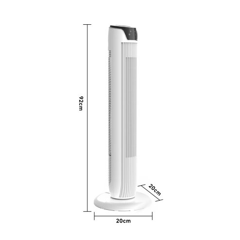 45W Tower Fan with Remote, 90° Oscillating 3-Speed & 3 Modes, 7H Timer, 92cm