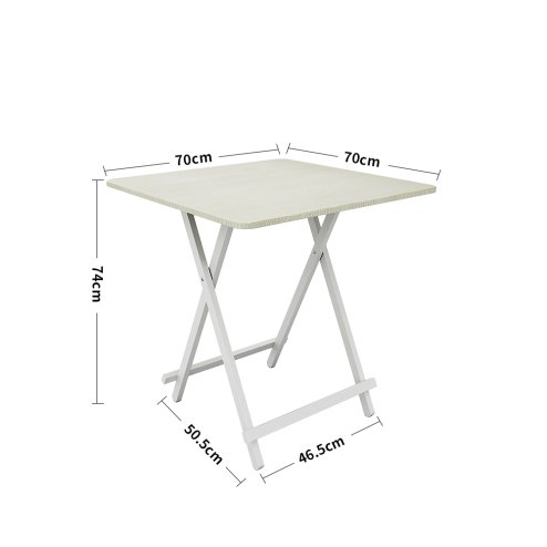 Living and Home 70cm Folding Dining Table and 4 Chairs Space Saving Kitchen Table Chairs Set