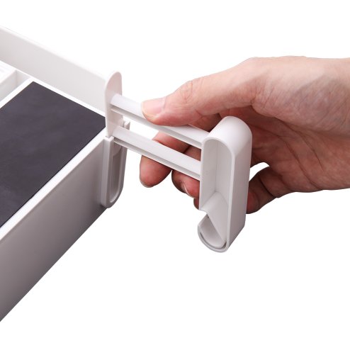 Living and Home Dual-Layer Magnetic Plastic Wrap Dispenser with Cutter