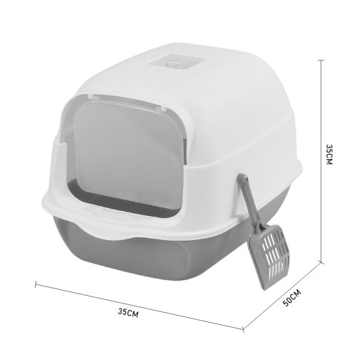 Living and Home Detachable Cat Litter Box with Scoop