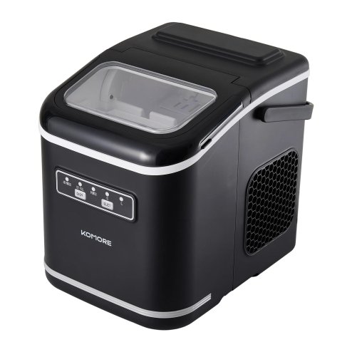 Living and Home 1.4L Water Tank Portable Ice Maker Machine with Handle, Ice Scoop