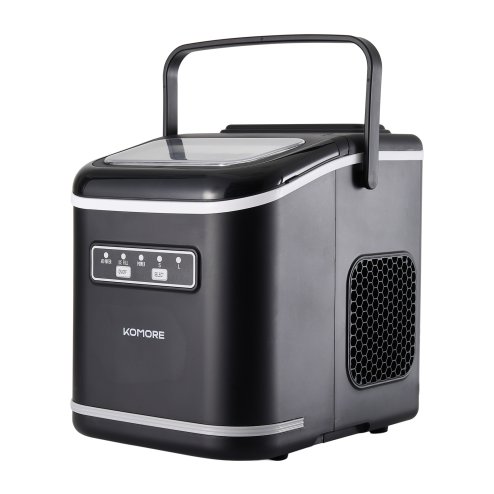 Living and Home 1.4L Water Tank Portable Ice Maker Machine with Handle, Ice Scoop