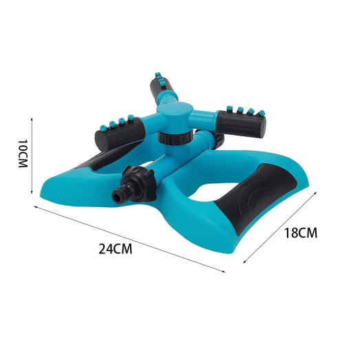 Living and Home 360 Degree 3 Arm Rotating Garden Sprinkler