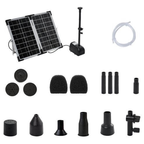 Living and Home 20W Outdoor Solar Fountain Pump Kit