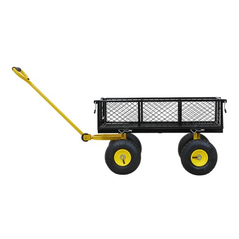 Living and Home Heavy Duty Garden Trolley Cart On Wheels