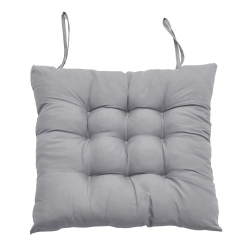 Living and Home 4Pcs Square Soft Thicken Tatami Seat Cushions, Grey
