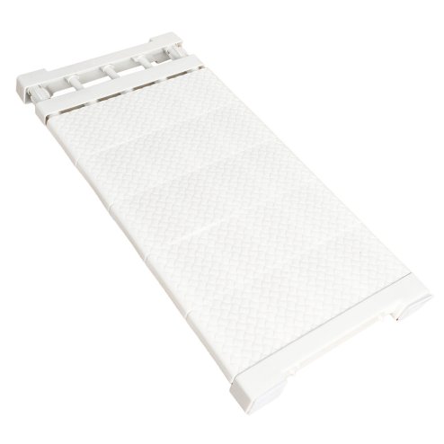 Living and Home White Expandable Closet Tension Shelf Rod and Storage Layer Dividers, 50 W x 25 D (cm)