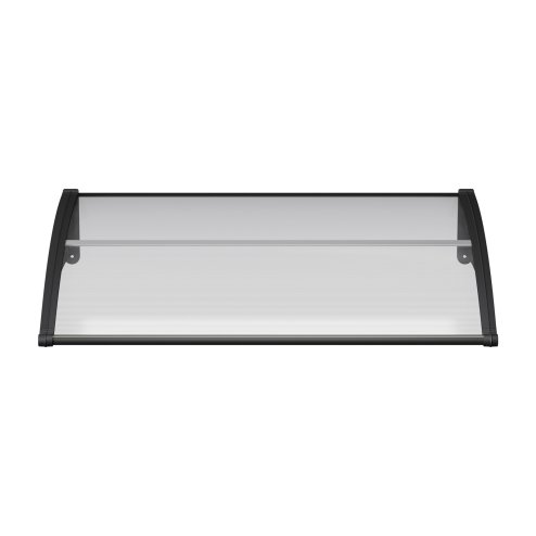 Living and Home Outdoor Door Canopy Window Awning with Drainage Channel, 150cm (W) x 100cm (D) x 28cm (H)
