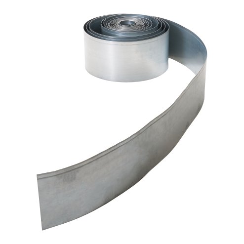 Living and Home Silver Metal Garden Edging, 5m L x 14cm H