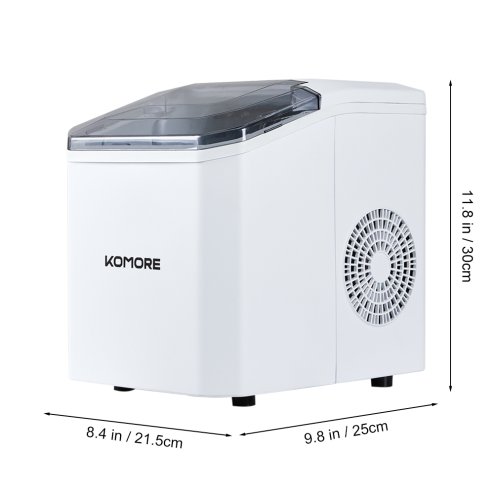 Living and Home 1.3L Ice Maker Machine with Ice Scoop & Basket