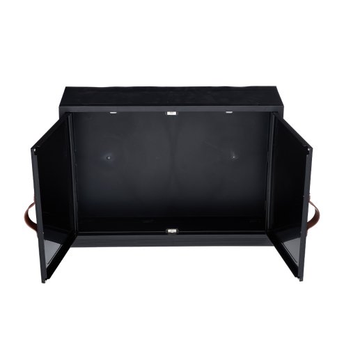 Living and Home Foldable Wall-Mounted Bathroom Storage Cabinet with Doors