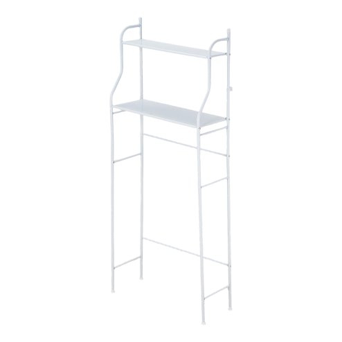 Living and Home 2-Tier Freestanding Over Toilet Storage Rack, 68cm W x 25cm D x 160cm H