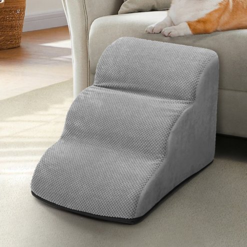 Living and Home Non-Slip Pet Steps with Removable Cover