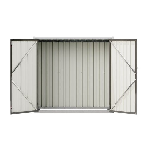 Living and Home 4.6x2.9ft Garden Metal Tool Shed Outdoor Patio Storage House
