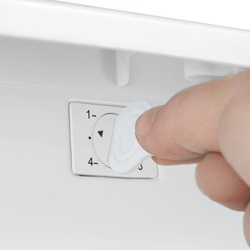 88 L Freestanding Under Counter Freezer with Adjustable Thermostat, Reversible Door, 3 Drawers