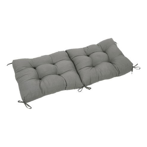 Living and Home Non-slip Garden Chair Cushion with Back for Indoor Outdoor, 110cm (W) x 50cm (D) x 15cm (H)
