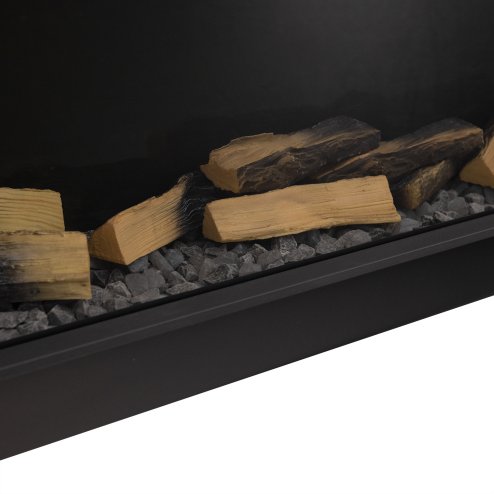 60inch 3-Sided Built-in Smart Electric Fireplace with Crackling Sound