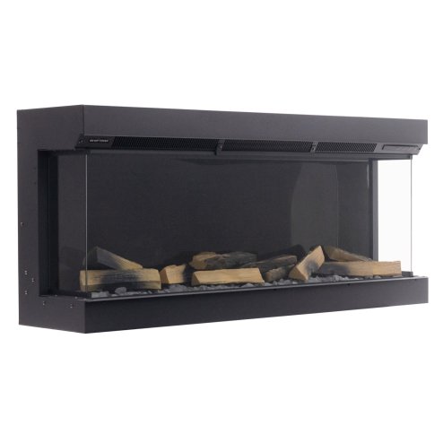 50inch 3-Sided Freestanding Smart Electric Fireplace with Remote Control, 12 Flame Colours and 5 Brightness Modes