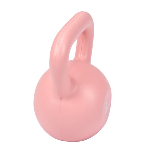 Pink 5lbs Strength Training Kettlebell with Non-Slip Handle