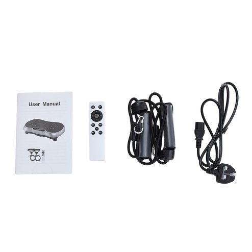 Vibration Plate Exercise Machine with Resistance Bands