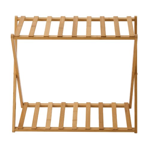 2-Tier Bamboo Storage Shelf