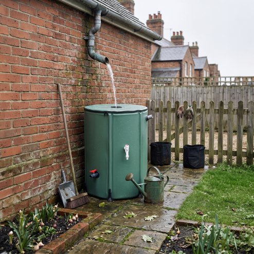250L Collapsible Rain Barrel with Filter