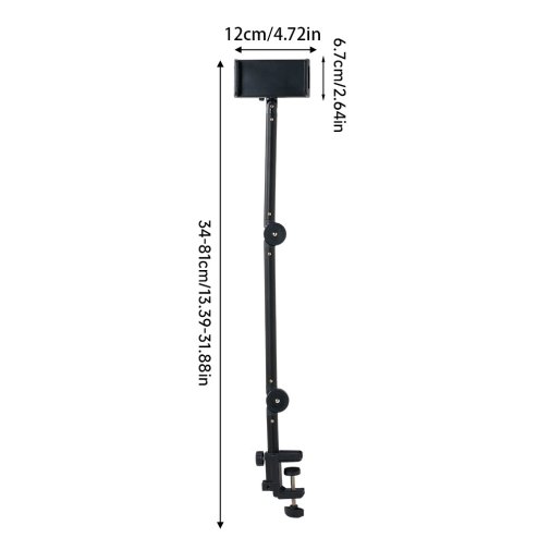 Phone Tablet Holder with 360° Adjustable Foldable Arm